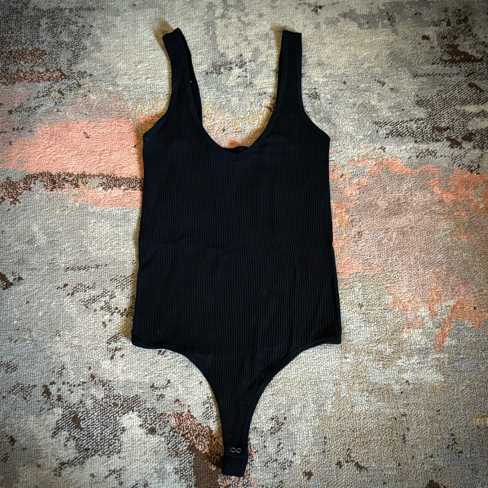 Intimately Free People Black Bodysuit / Size M/L